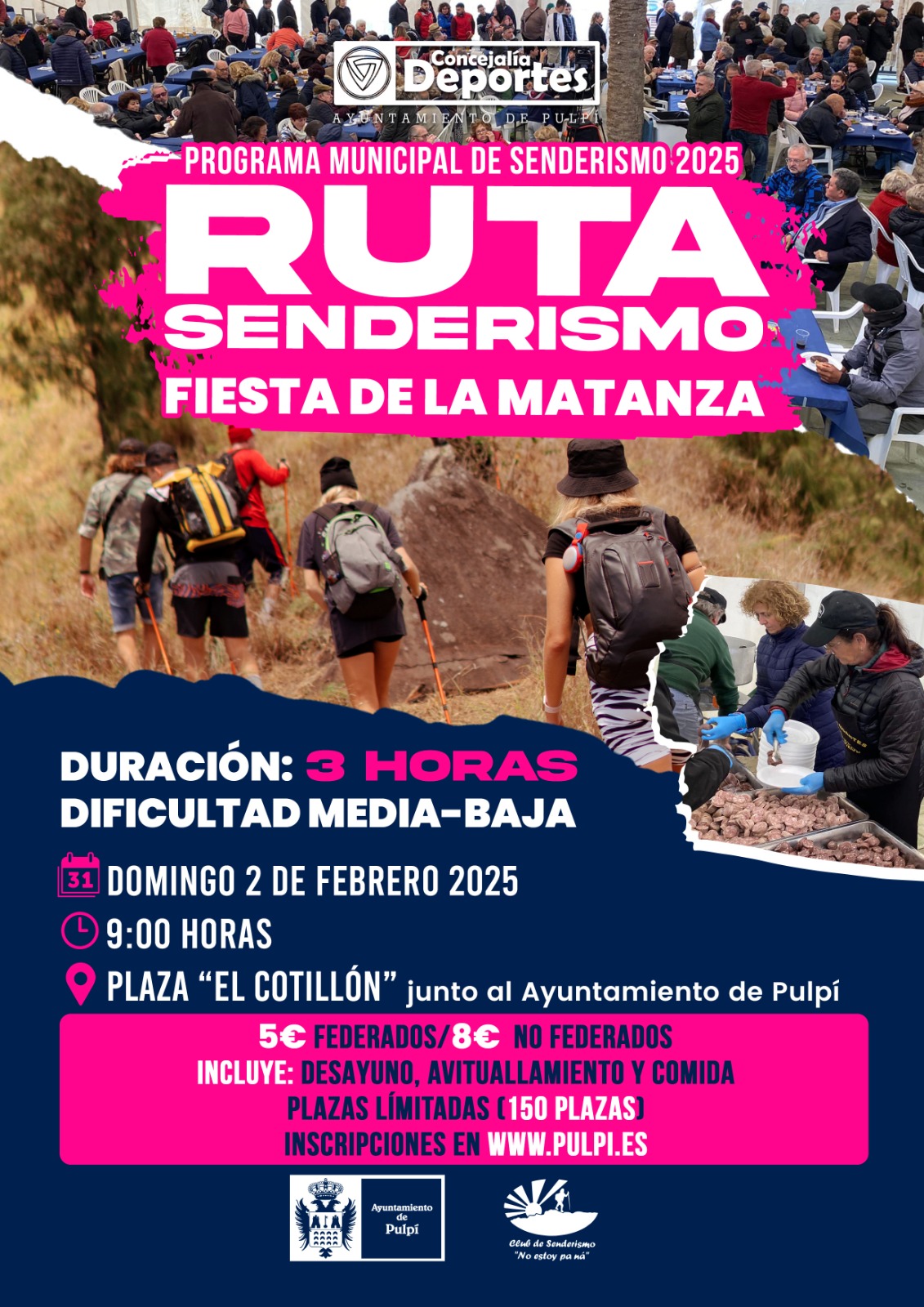 RUTA SENDERISMO FIESTA DE LA MATANZA PULPI 2 FEBRERO 2025